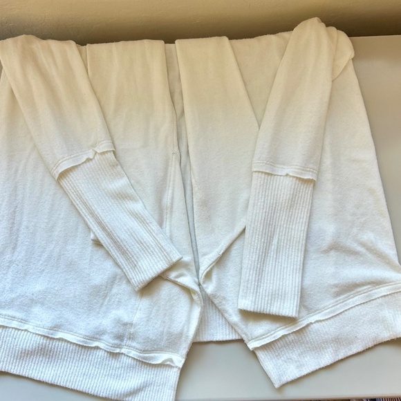 Michael Stars Cream Madison Brushed Jersey Size XS Open Cardigan - Picture 5 of 6